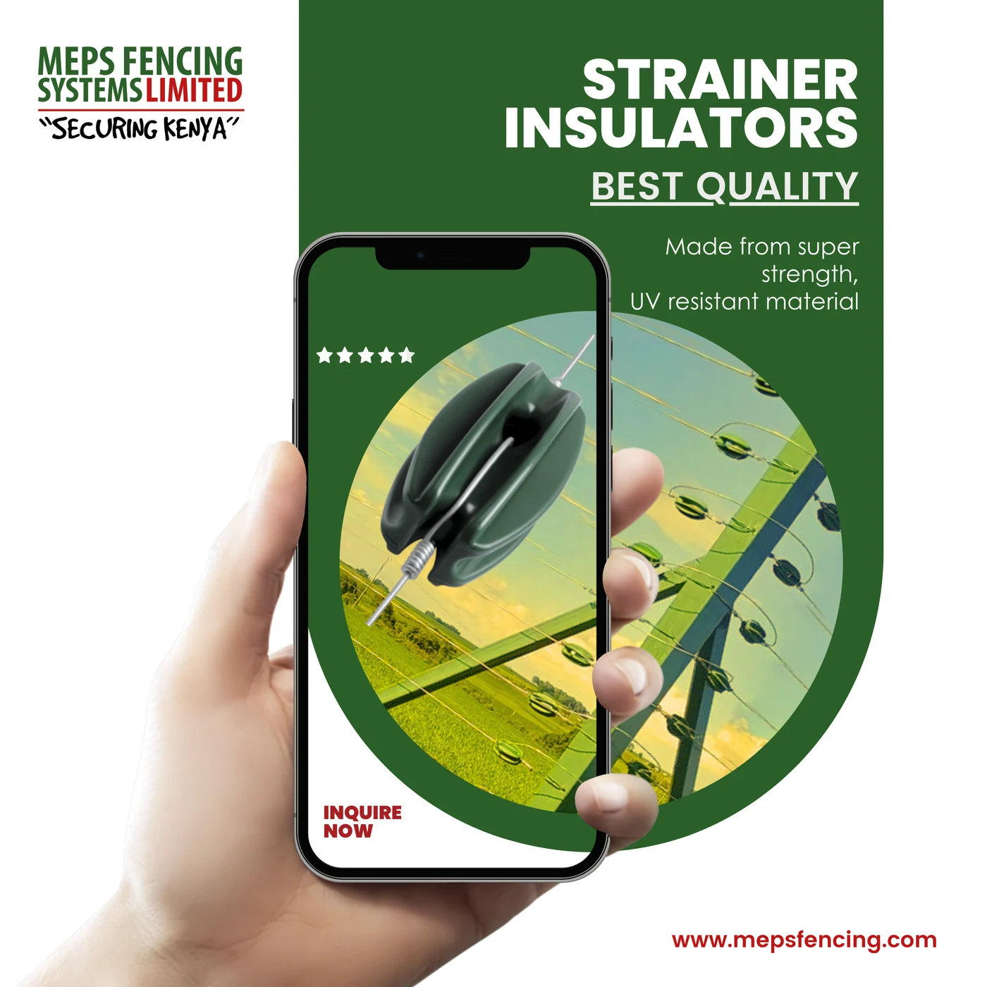 MEPS Strainer Insulator (green)