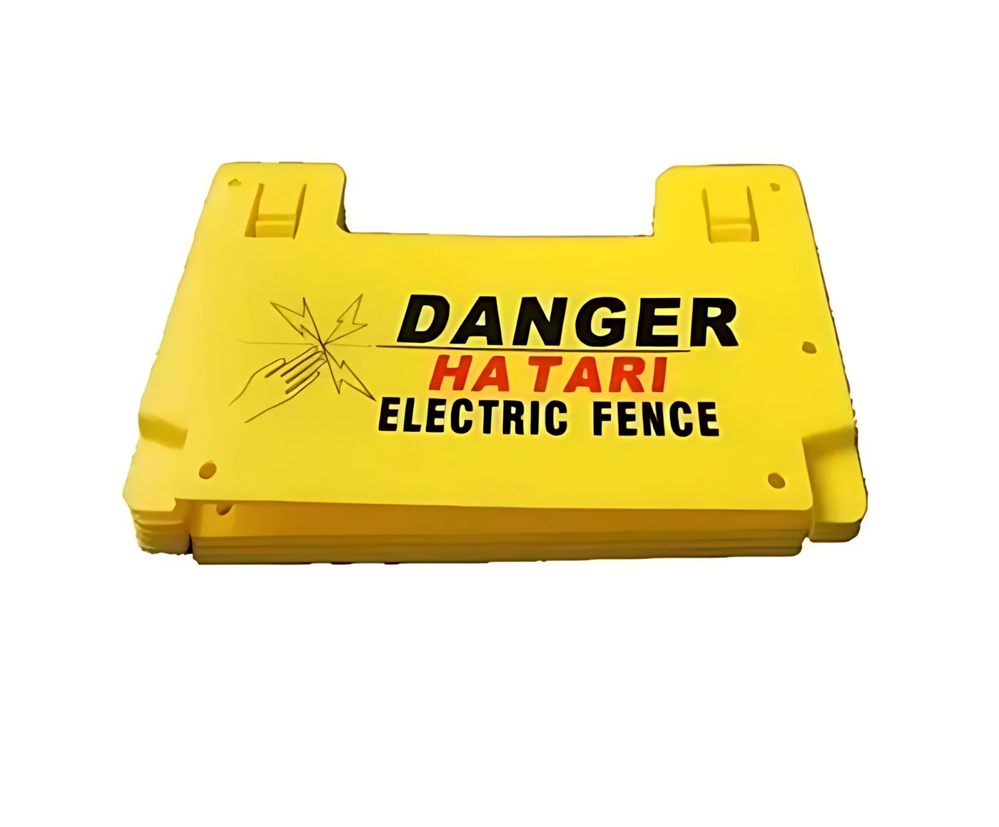 Warning Sign – Plastic, 4 Clips, Swahili/English